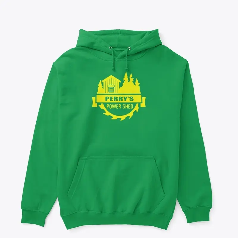 Power Shed Yellow Logo Hoodie